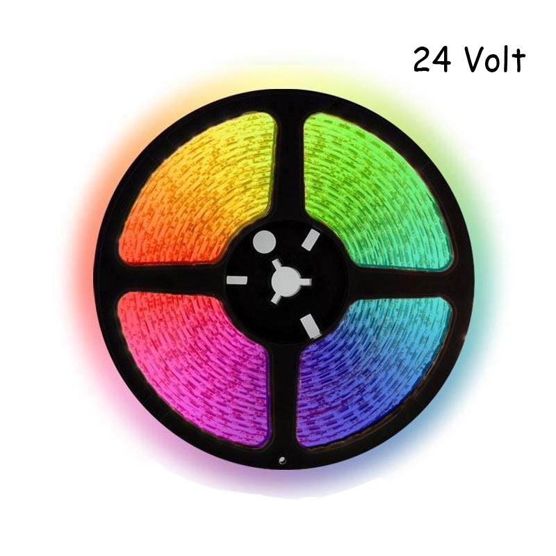 5 meter RGB led strip - 60Leds/m - 24V 5 meter RGB led strip - 60Leds/m - 24V